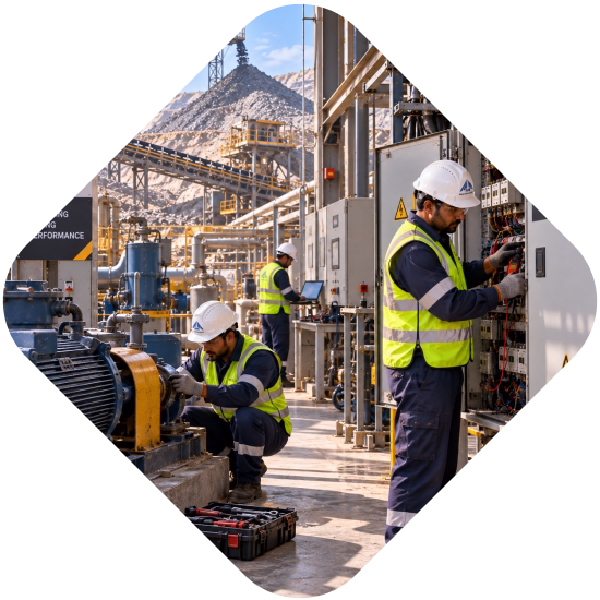 Electrical and mechanical maintenance for mining