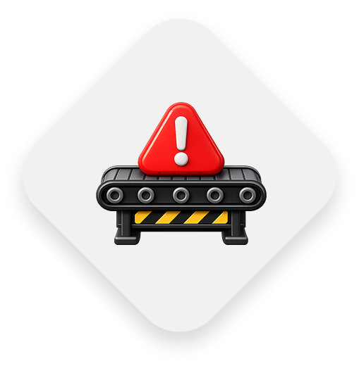 Zero work on moving conveyors