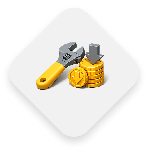 Lower maintenance costs